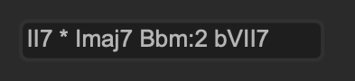 Chord progression interface