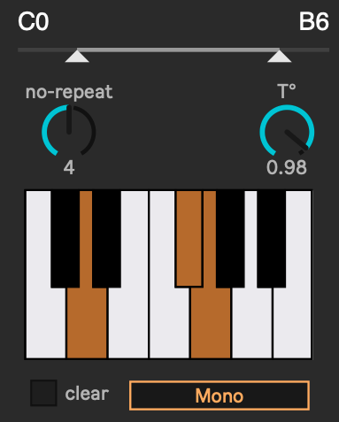 Pitch control interface